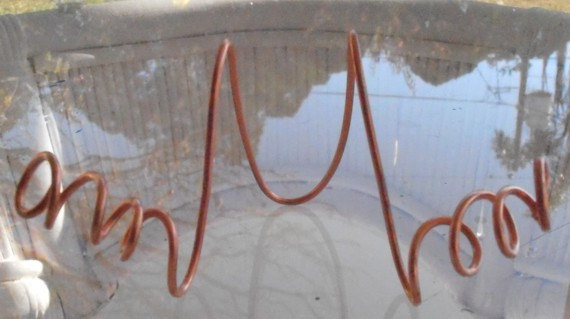Copper Wire Display Easel (sm) - Heartful Art by Raphaella Vaisseau
